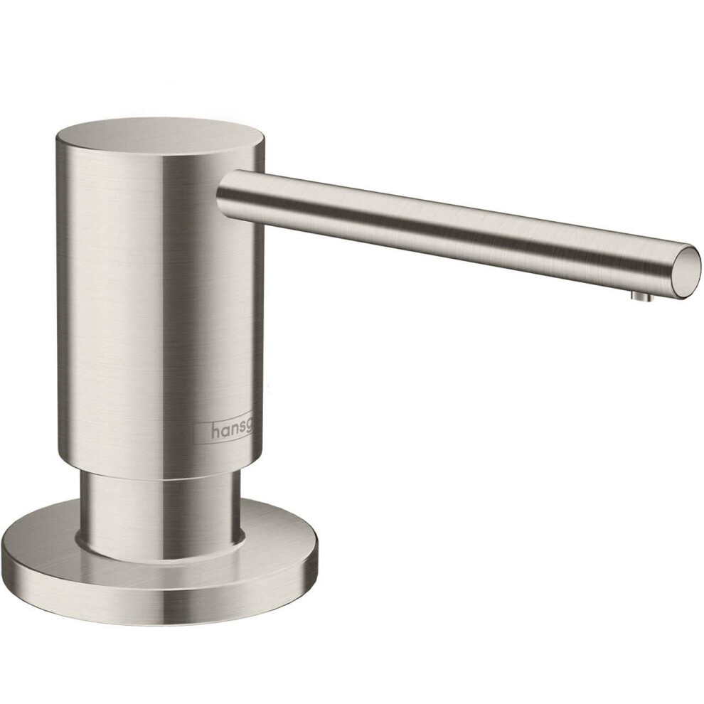 hansgrohe Bath and Kitchen SinkSoap  Focus 3-Inch  Steel Optic  40438801 Soap Dispenser