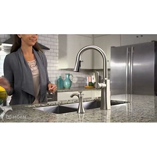 Moen S3946ORB Übergangs-Küchenspender mit nachfüllbarem Behälter, geöltes Bronze 1
