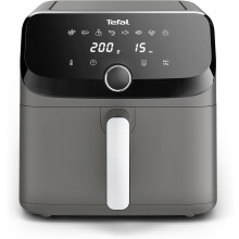 (Mega 7.5L - Grey) Easy Fry Mega, Air fryer, Extra-Large Capacity 7.5 L, 8 Preset Programs, Compact Size,EY855HG0, Grey