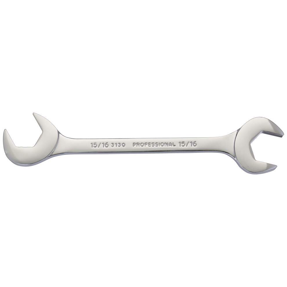 Full Polish Angle Open-End Wrench 15/16""