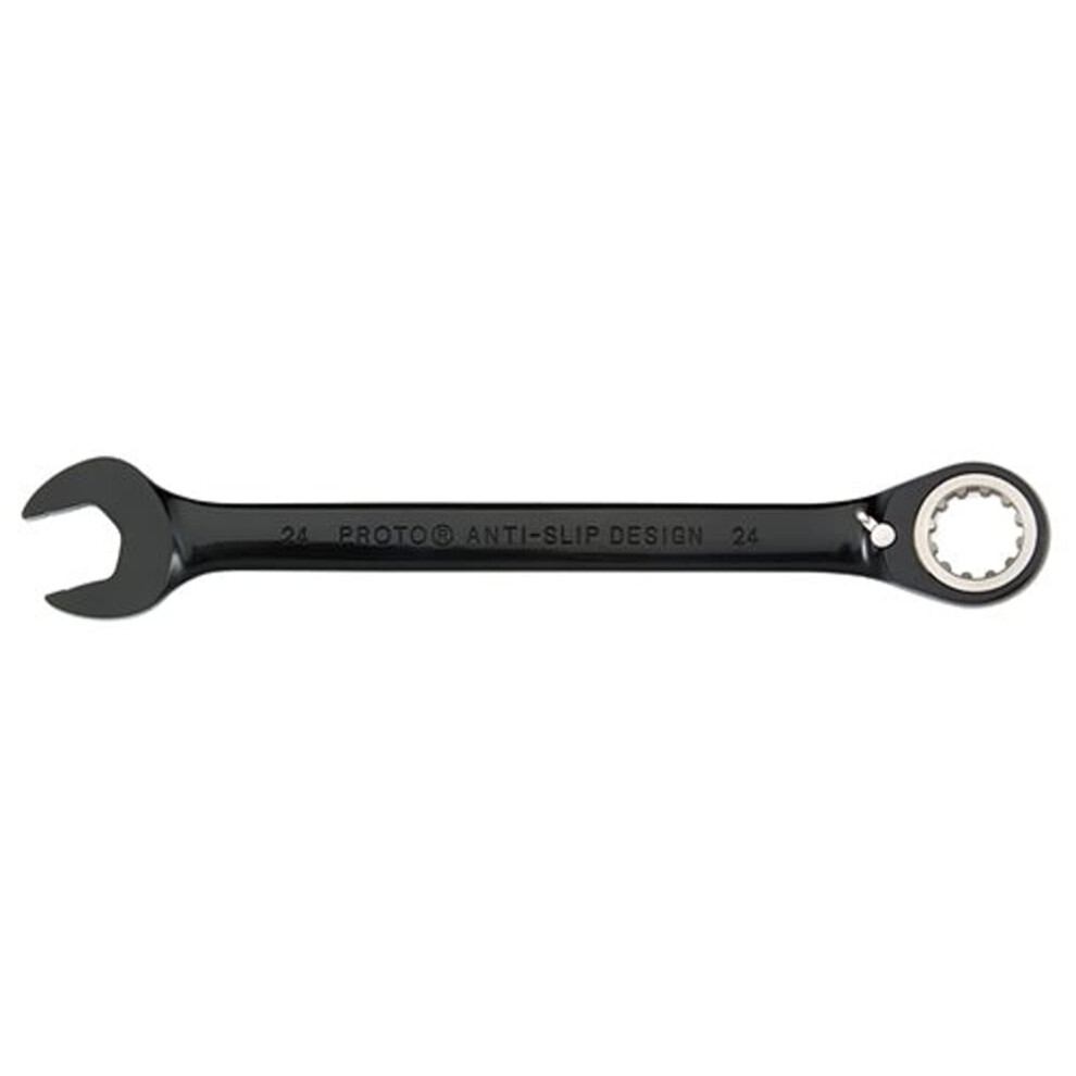 Black Chrome Combo Reversible Ratchet Wrench 15/16"" - Spline