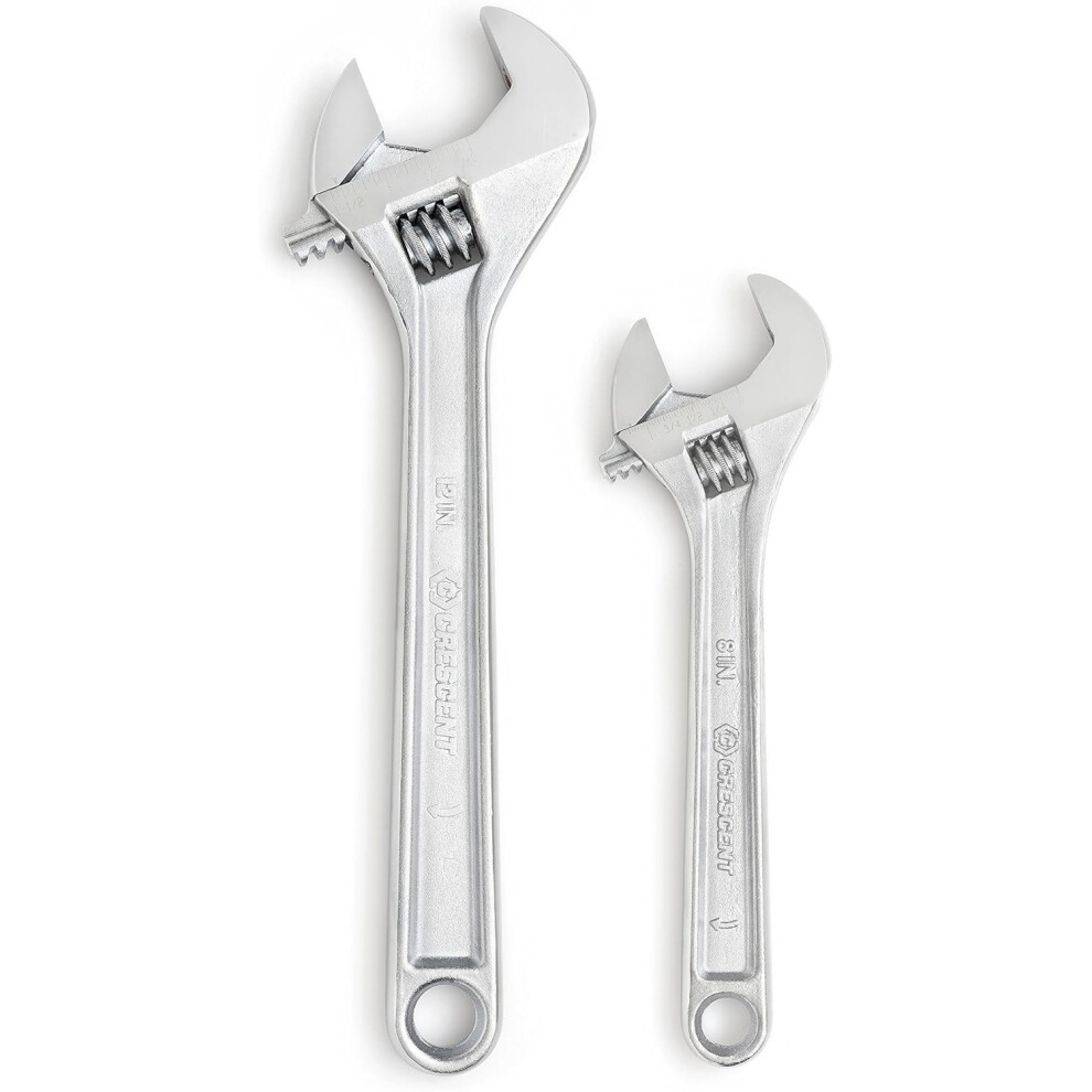 Crescent 2 Piece Adjustable Wrench Set 8"" & 12"" - AC2812VS