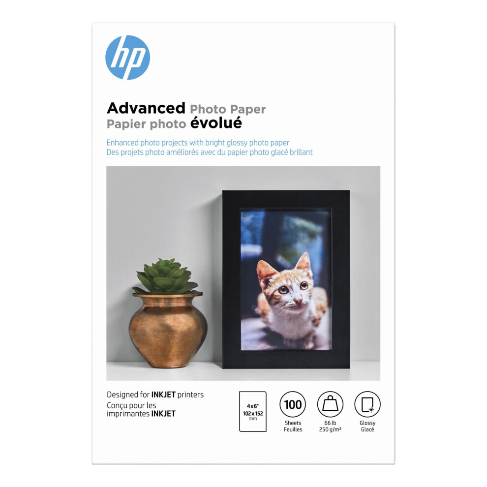 HP Advanced Photo Paper  Glossy  4x6 in  100 sheets (Q6638A)