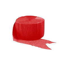 Amscan Premium Apple Red Crepe Paper Streamer  81 stop 1 kus  ideln pro narozeninov svatby a udlosti