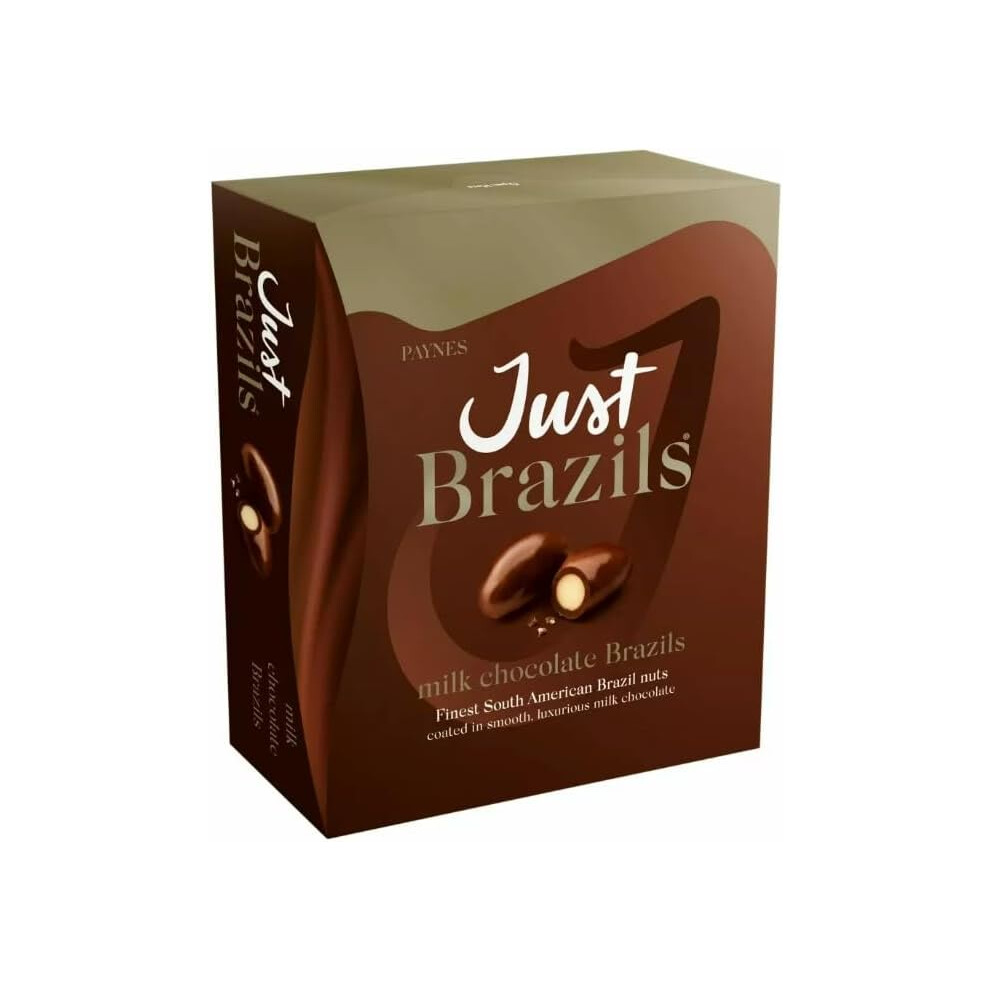 (Pack Of 12) Just Brazils milk chocolate Brazils 150g