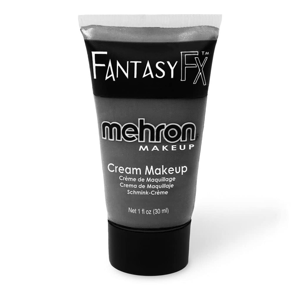 Mehron Makeup Fantasy FX Cream Makeup | Water Based Halloween Makeup | Monster Grey Face Paint & Body Paint For Adults 1 fl oz (30ml) (MONST