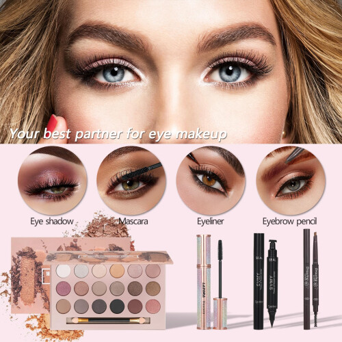 All in One Makeup Kit Makeup Kit for Women Full Kit Makeup Set Multipurpose Bundle Holiday Gift Box Essential Starter Bundle Include Full Ma 2
