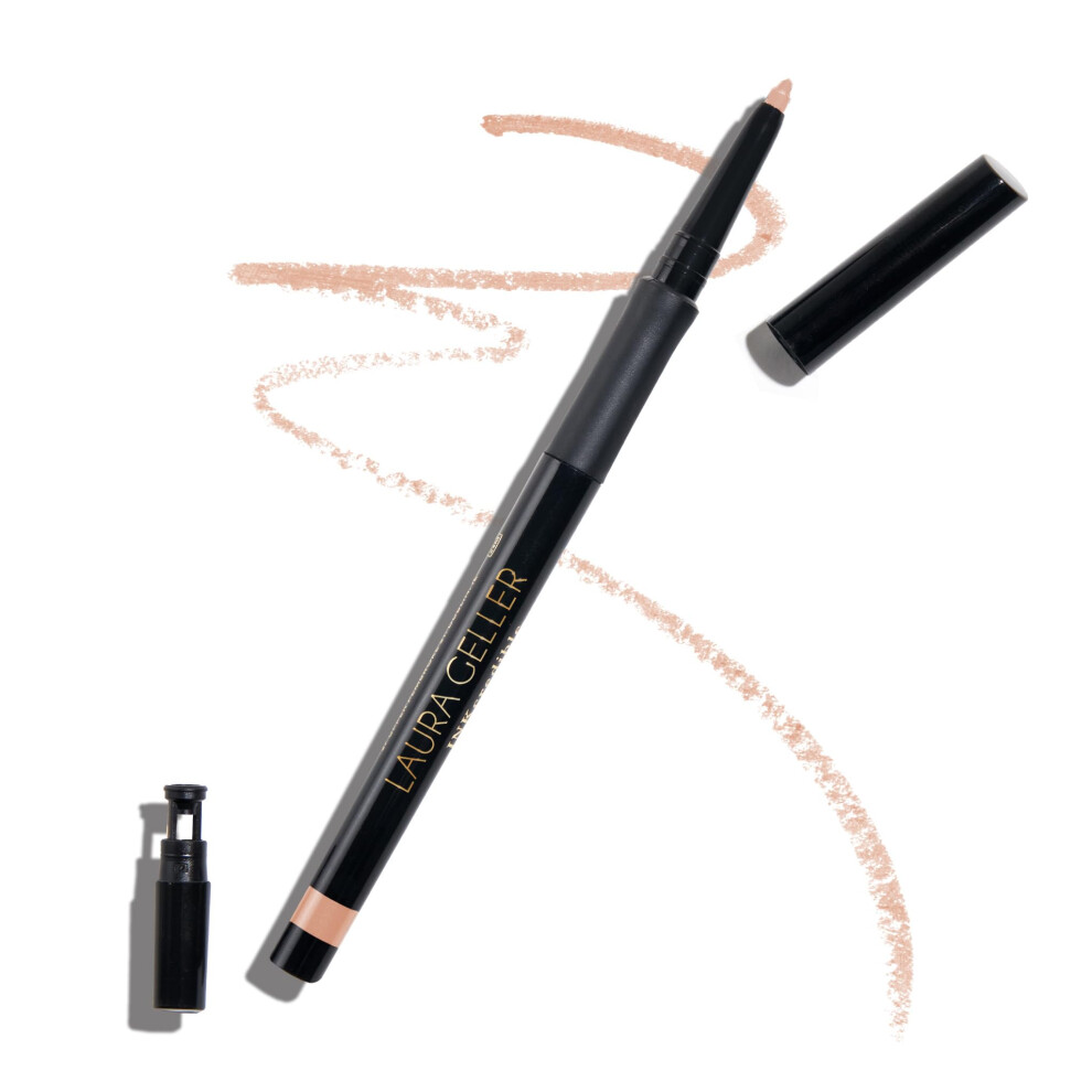 LAURA GELLER NEW YORK INKcredible Gel Eyeliner - Beige to Beige - Waterproof Smudge-proof Eyeliner Pencil - Built in Sharpener