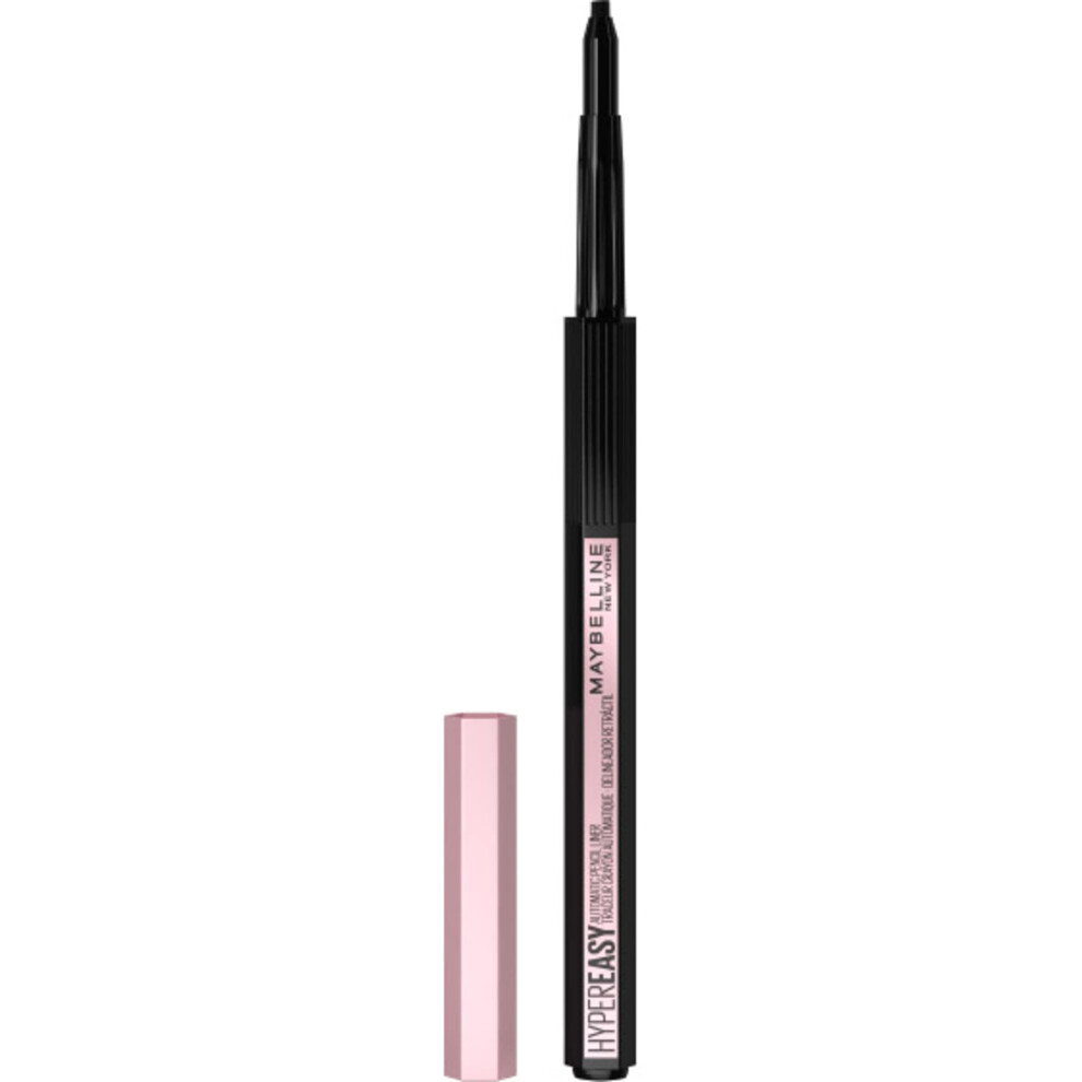 Maybelline New York Hyper Easy No Slip Pencil Eyeliner Makeup  Black  0.001 oz.