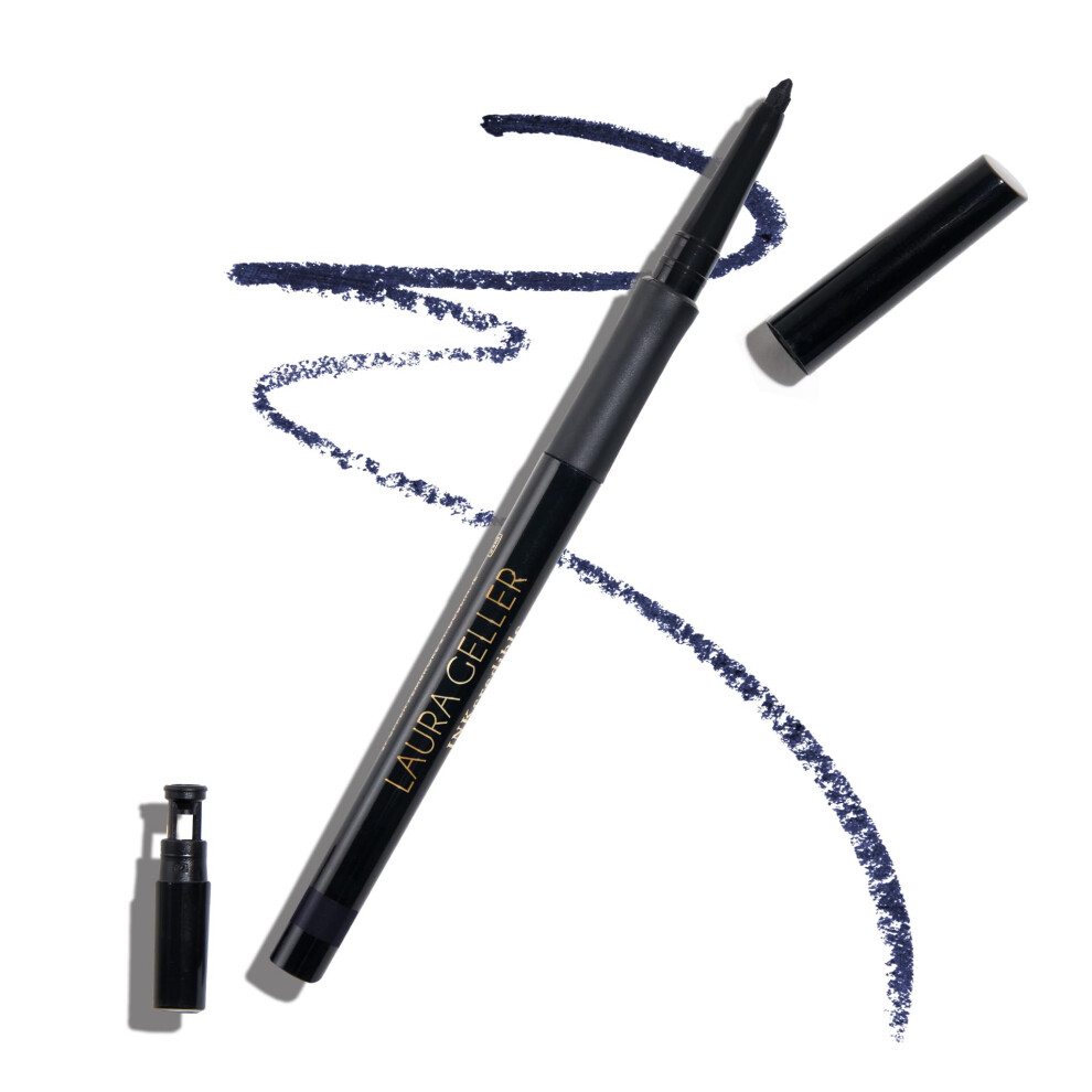 LAURA GELLER NEW YORK INKcredible Gel Eyeliner - Indigo Night - Waterproof Smudge-proof Eyeliner Pencil - Built in Sharpener