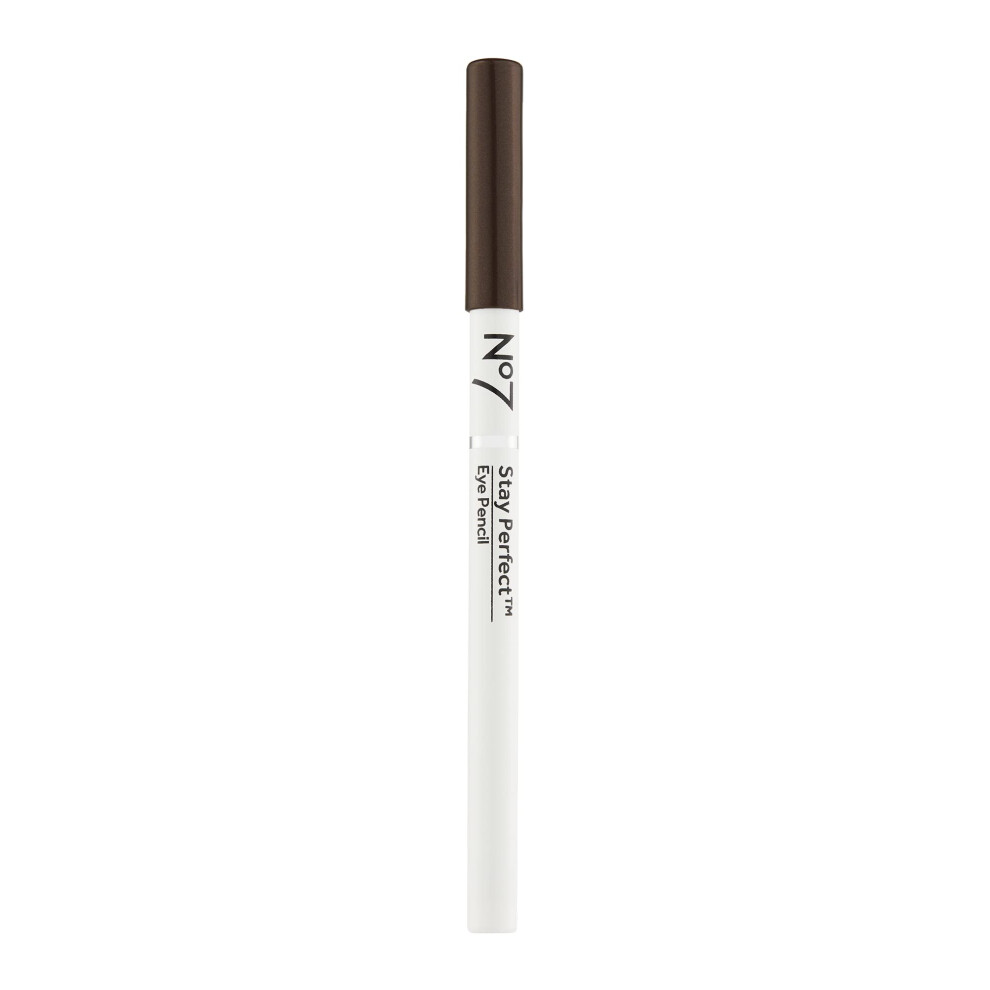 No7 Stay Perfect Amazing Eye Pencil - Brown - Precision Tip Pencil Eyeliner for Silky  Effortlessly Smooth Texture - Up to 12 Hrs of Long We