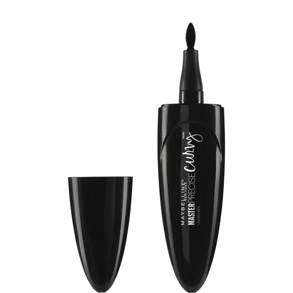 Maybelline New York Master Precise Curvy Liquid Eyeliner  Black  0.01 oz.