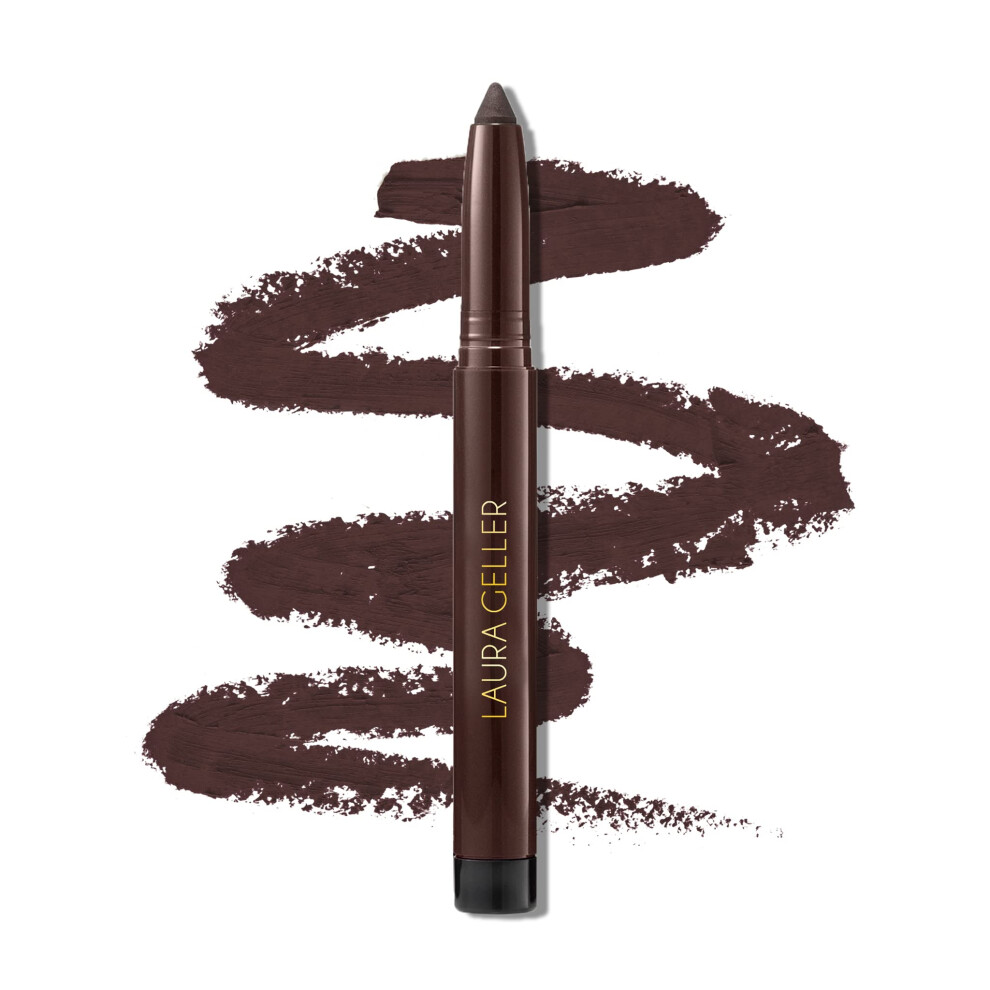 LAURA GELLER NEW YORK Kajal Longwear Kohl Eyeliner Pencil - Smoky Taupe Kohl - Caffeine and Vitamin E - Smooth & Blendable Liner - Built-In