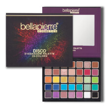 bellapierre Disco Eyeshadow Makeup Palette | 35 Colorful Shades in a Range of Matte  Satin  Shimmer  and Glitter Finishes | Non-Toxic and Pa