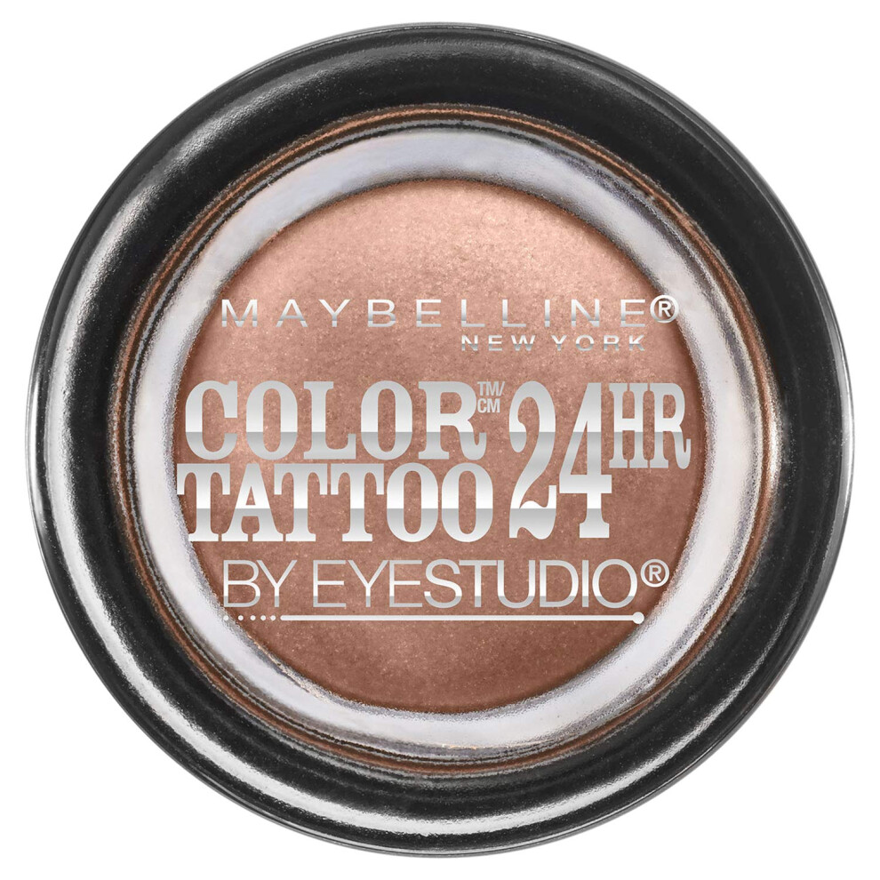 Maybelline New York Eyestudio ColorTattoo Metal 24HR Cream Gel Eyeshadow  Bad to the Bronze  0.14 Ounce (1 Count)