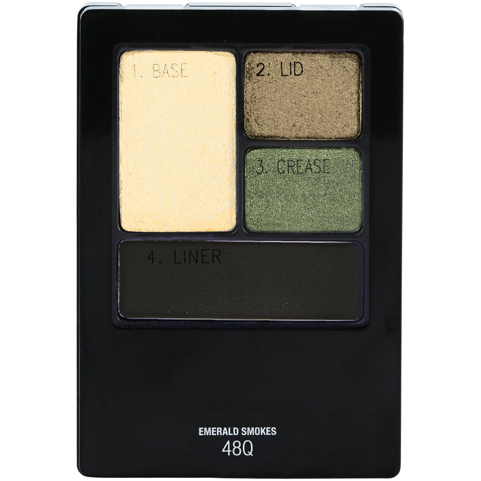 Maybelline New York Expert Wear Eyeshadow Quads  Emerald Smokes  0.17 oz.