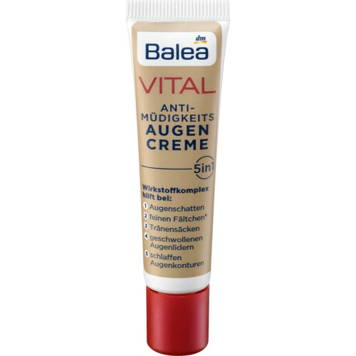 Balea VITAL Κρέμα Ματιών 5 σε 1 κατά της Κούρασης - Μειώνει Ρυτίδες, Πρήξιμο & Σκιές (15ml) 2