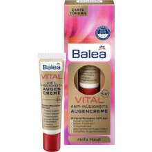 Balea VITAL Crema para ojos antifatiga 5 en 1 - Ayuda a reducir las lneas, las arrugas, la hinchazn y las sombras (15 ml) - Para pieles maduras