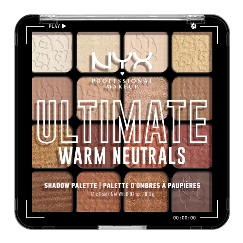 NYX Professional Makeup NYX PROFESSIONAL MAKEUP, Ultimate Shadow Palette, Παλέτα Σκιών - Ζεστά Ουδέτερα