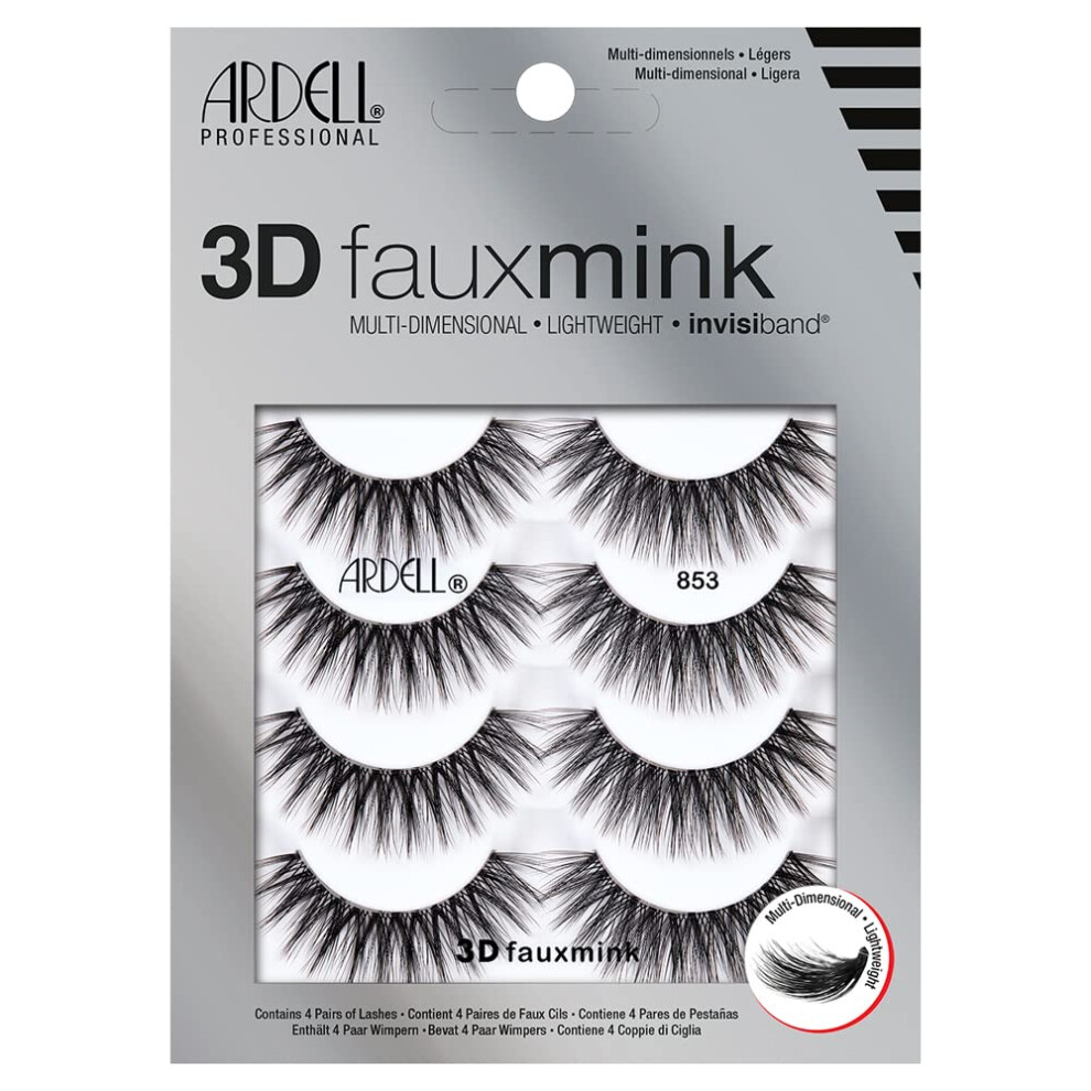 Ardell 3D Faux Mink Lashes 853 4 Pairs