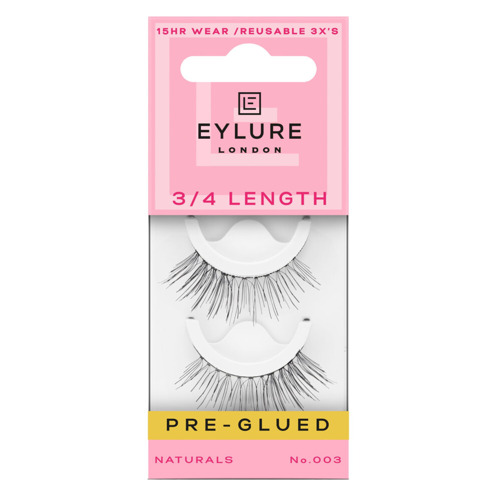 Eylure Pre-Glued Light & Wispy Eyelashes  Accents No. 003  Twin Pack