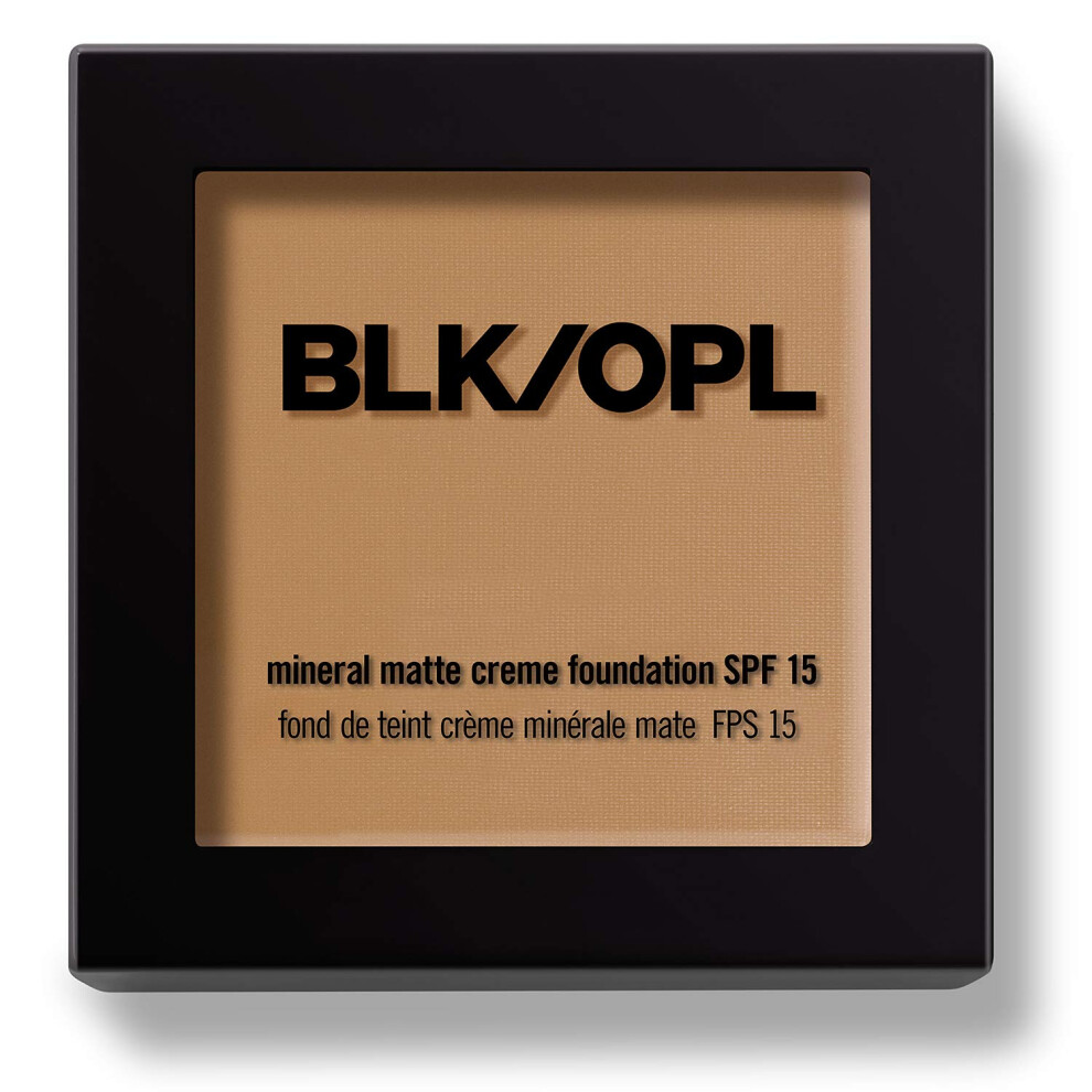 BLK/OPL Mineral Matte Crme Powder Foundation SPF 15  Rich Caramel - enriched with aloe and Vitamins C & E  cruelty-free