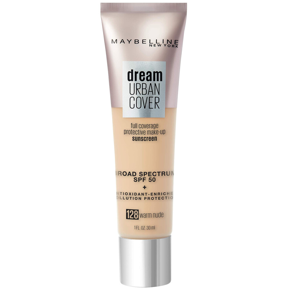 Maybelline Dream Urban Cover Flawless Coverage Foundation Makeup  SPF 50  Warm Nude