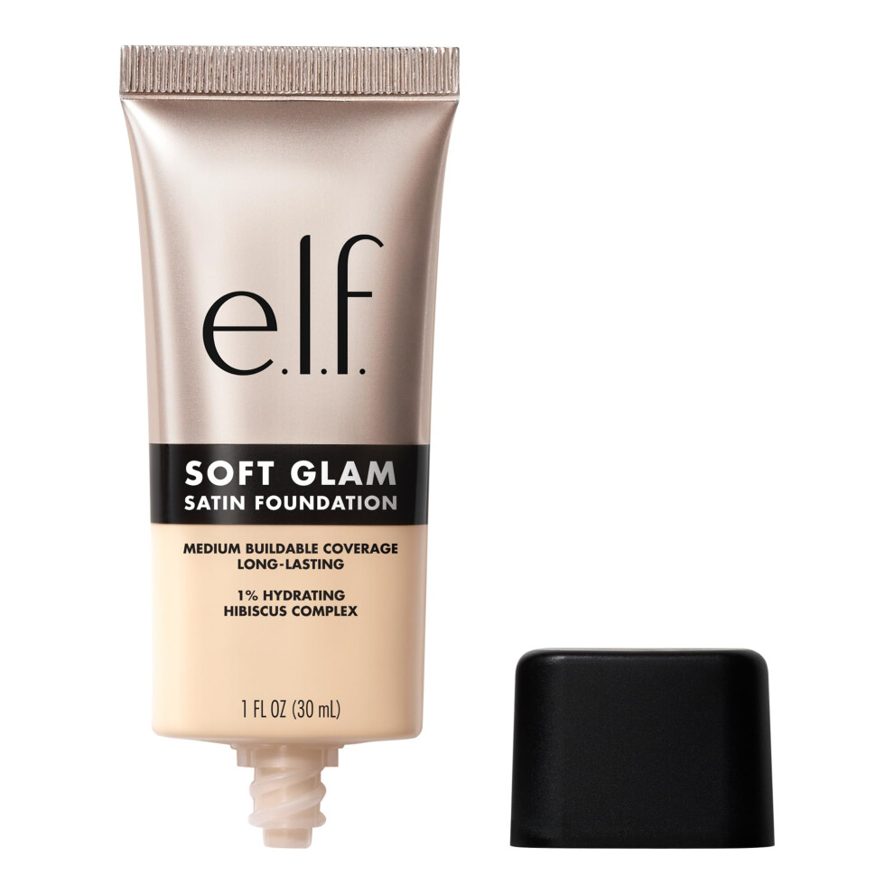 e.l.f. Soft Glam Foundation  Medium Coverage  Long-Lasting & Buildable Foundation For A Smooth  Satin Finish  Vegan & Cruelty-Free  11 Fair