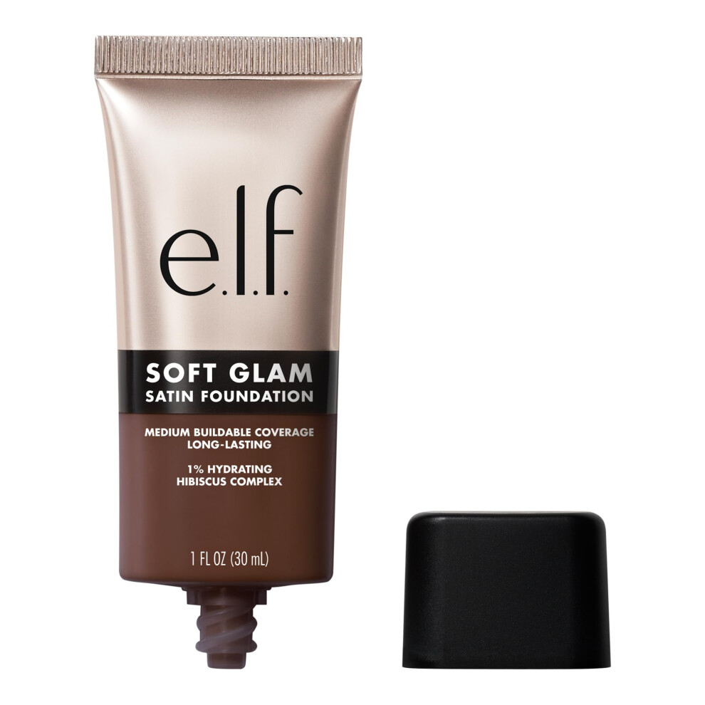 e.l.f. Soft Glam Foundation  Medium Coverage  Long-Lasting & Buildable Foundation For A Smooth  Satin Finish  Vegan & Cruelty-Free  60 Rich