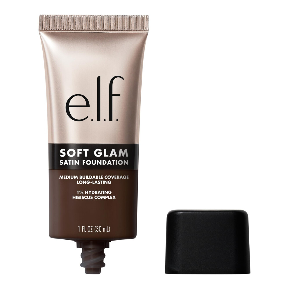 e.l.f. Soft Glam Foundation  Medium Coverage  Long-Lasting & Buildable Foundation For A Smooth  Satin Finish  Vegan & Cruelty-Free  64 Rich