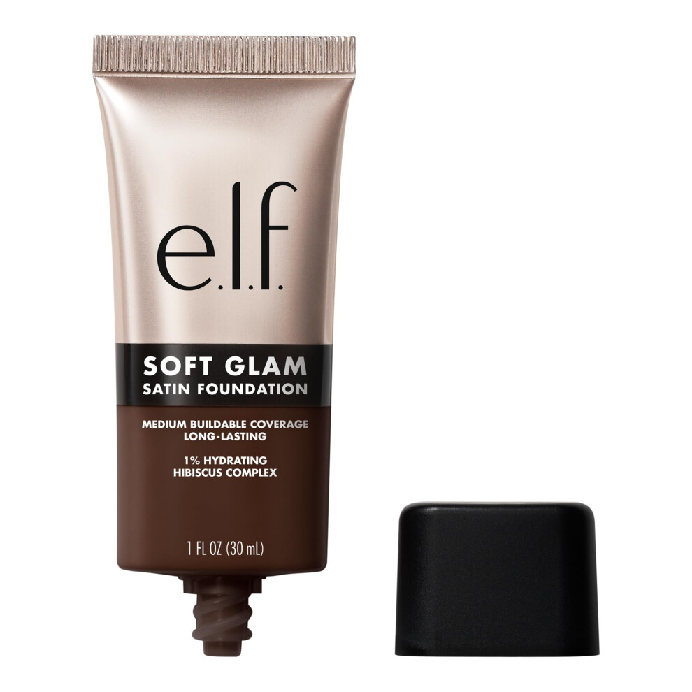 e.l.f. Soft Glam Foundation  Medium Coverage  Long-Lasting & Buildable Foundation For A Smooth  Satin Finish  Vegan & Cruelty-Free  65 Rich