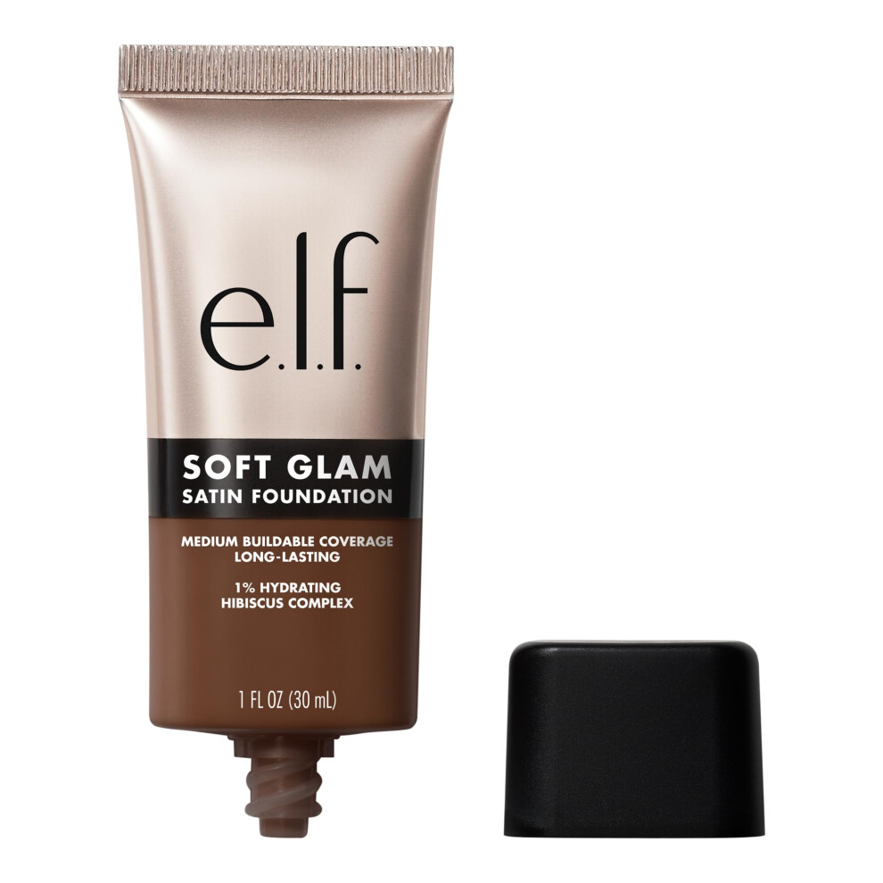 e.l.f. Soft Glam Foundation  Medium Coverage  Long-Lasting & Buildable Foundation For A Smooth  Satin Finish  Vegan & Cruelty-Free  62 Rich