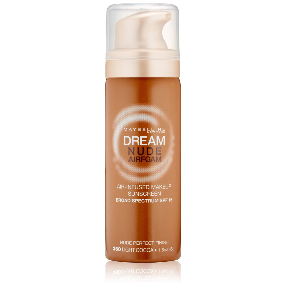 Maybelline New York Dream Nude Airfoam Foundation  Light Cocoa  1.6 Ounce