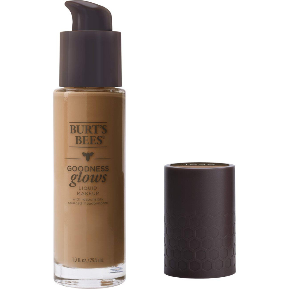 Burt's Bees Goodness Glows Liquid Makeup  Rich Caramel - 1.0 Ounce