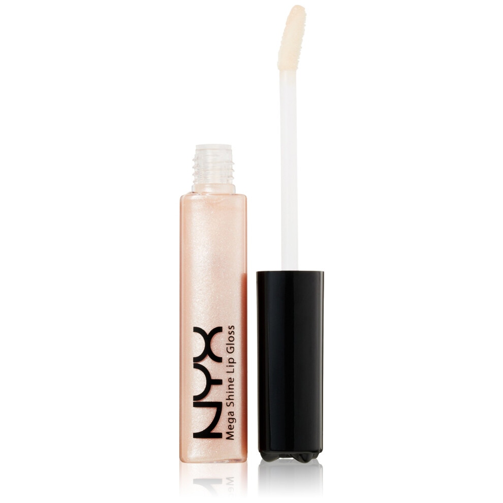 NYX Professional Makeup Mega Shine Lip Gloss  Baby Rose  0.37 Ounce