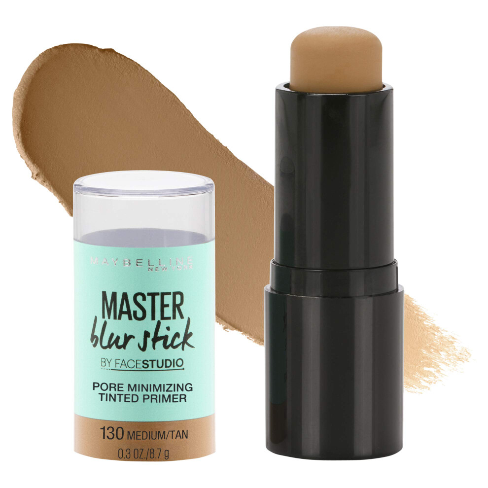 Maybelline New York Facestudio Master Blur Stick Primer Makeup  Medium/Tan  0.3 oz.