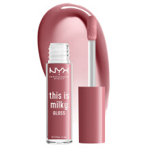 NYX PROFESSIONAL MAKEUP This Is Milky Gloss, veganer Lipgloss, 12 Stunden Feuchtigkeitsversorgung Cherry Skimmed (Dusty Pink Mauve)