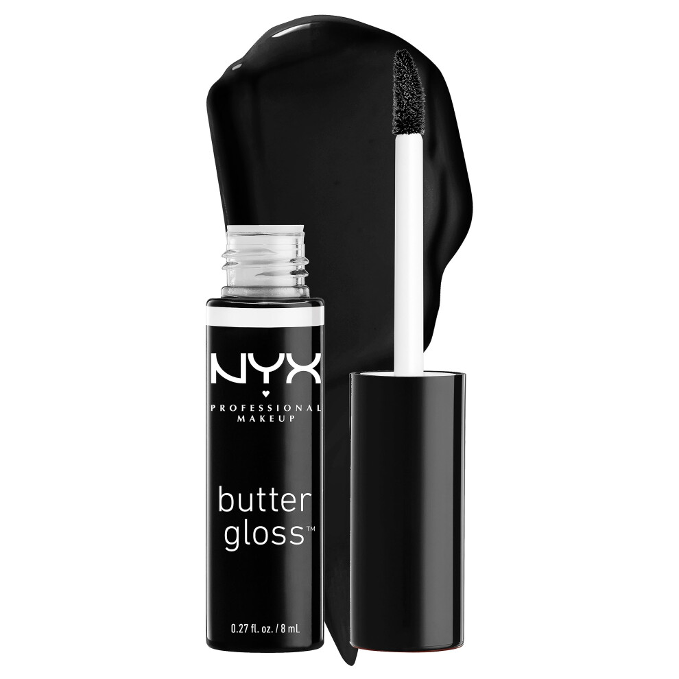 NYX PROFESSIONAL MAKEUP Butter Gloss  Non-Sticky Lip Gloss - Licorice (Black)