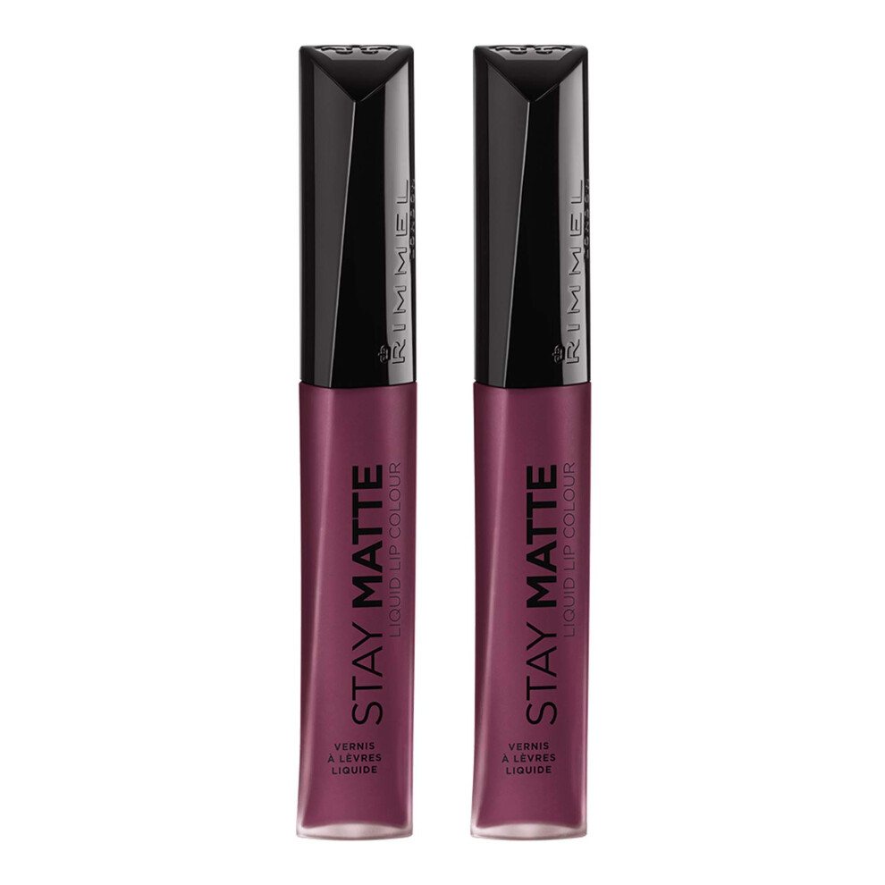 Rimmel Stay matte lip liquid  midnight  0.21 Fl Oz (Pack of 2)