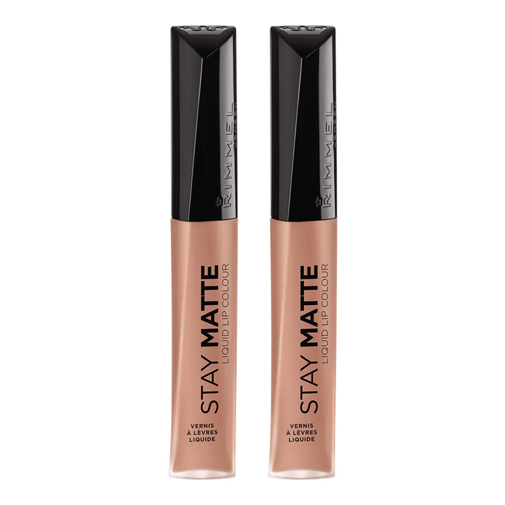 Rimmel Stay matte lip liquid  latte to go  0.21 Fl Oz (Pack of 2)