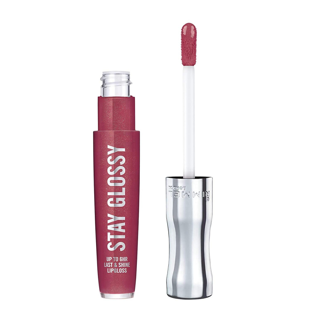 Rimmel Stay Glossy 6 Hour Lip Gloss  Captivate Me  0.18 Fl Oz   2 Count (Pack of 1)