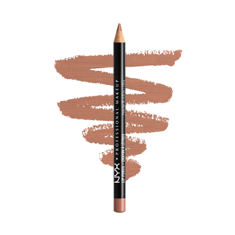 NYX PROFESSIONAL MAKEUP Slim Lip Pencil  Long-Lasting Creamy Lip Liner - Natural