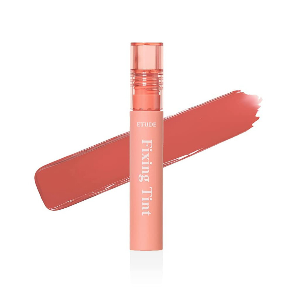Etude Peach Fixing Tint #03 Mellow (23Ad) | Long Lasting High Pigmented Liquid Lipstick | Waterproof Lightweight Matte Finish Lip Stain | Fu