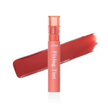 ETUDE Fixao Tint #02 Vermelho Vintage (23AD) | Batom Lquido Alta Pigmentao de Longa Durao | Batom com acabamento fosco leve e  prova d'g