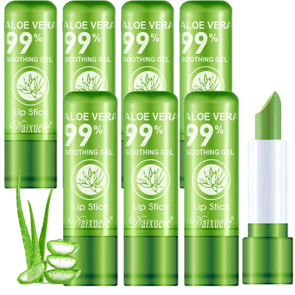 WENJLYJ 8 PCS Aloe Vera Lipstick Magic Temperature Color Changing Lip Gloss Set Long-lasting Nutritious Waterproof Lip Balm Moisturizing Lip-image-OPC-PFNHBK5-NEW