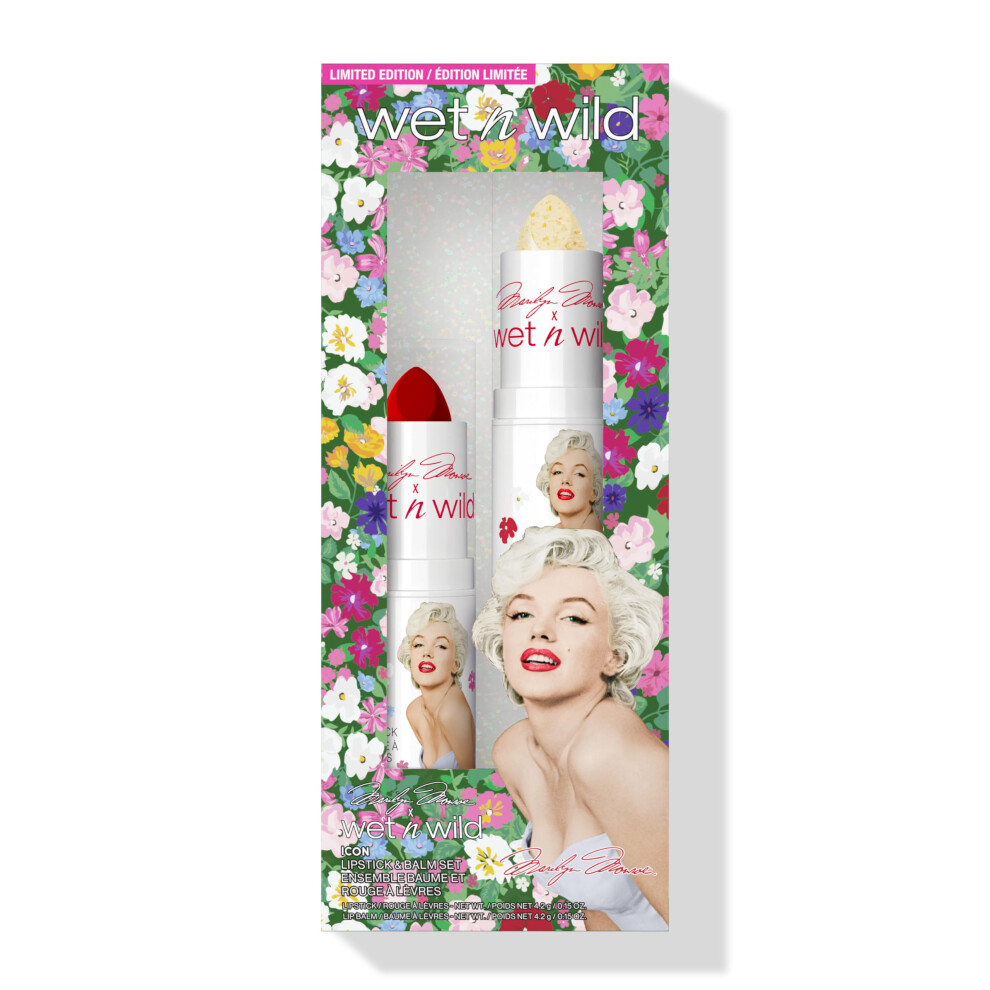 wet n wild Marilyn Monroe Collection Icon Lipstick and Balm Set