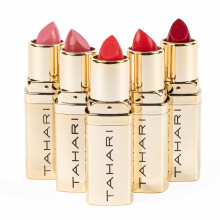 VOTUM Tahari 5pc Lipstick Set - Multi-Finish Lipsticks for Women, Matte, Cream, and Pearl, Long-Lasting Lipstick Color Gift Set (Red)