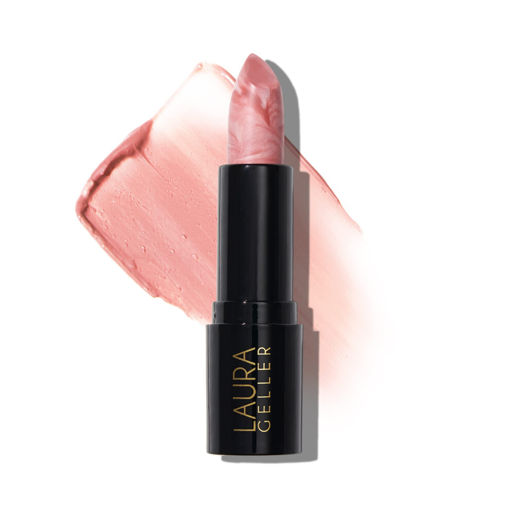 LAURA GELLER NEW YORK Italian Marble Sheer Lipstick - Berry Vanilla - Hydrating & Lightweight - Vitamin E & Caster Seed Oil - Cream Finish