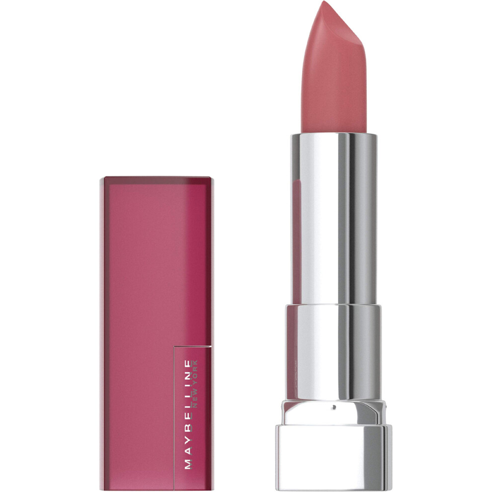 Maybelline Color Sensational Lipstick  Lip Makeup  Matte Finish  Hydrating Lipstick  Nude  Pink  Red  Plum Lip Color  Almond Rose  1 Count