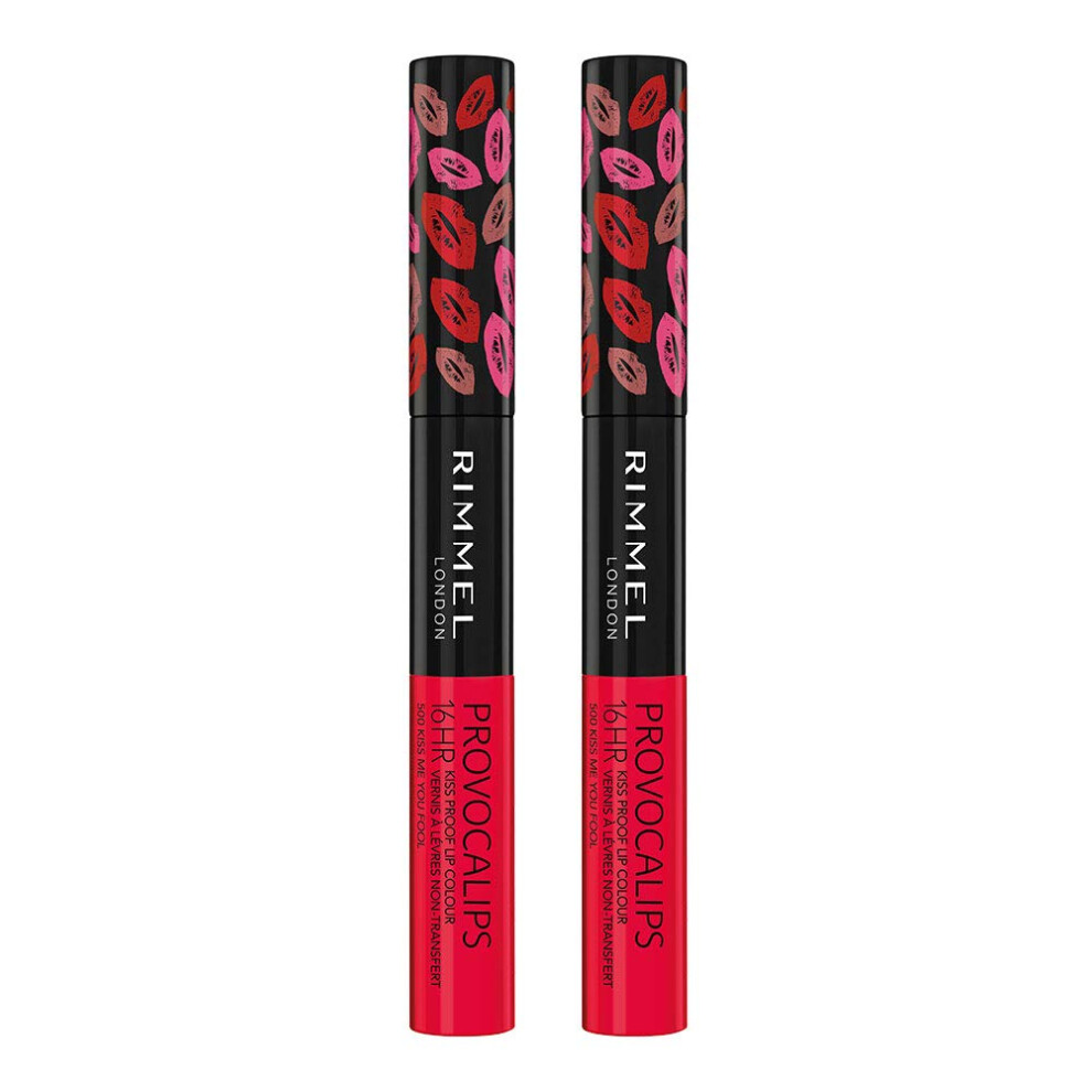 Rimmel Provocalips Lip Colour  Kiss Me You Fool  0.14 Fluid Ounce (Pack of 2)